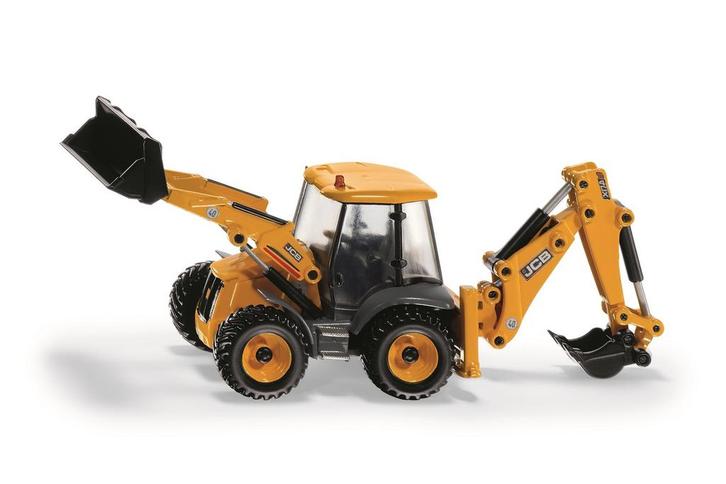 Siku JCB 4CX tractor met voor- en achterlader  1:50, Kinderen en Baby's, Speelgoed | Overig, Nieuw, Ophalen of Verzenden