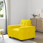 vidaXL Sofastoel Geel 60 cm Fluweel, Huis en Inrichting, Verzenden, Nieuw, Stof