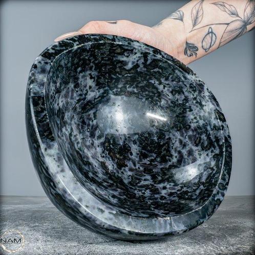 Natuurlijke Indigo Gabbro Kom van Madagaskar- 2702.44 g, Verzamelen, Mineralen en Fossielen