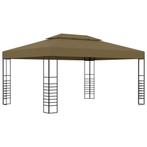 vidaXL Prieel 180 g/m² 3x4 m taupe, Tuin en Terras, Partytenten, Verzenden, Nieuw