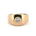 Ring - 18 karaat Geel goud - 0.50ct. tw. Diamant, Nieuw