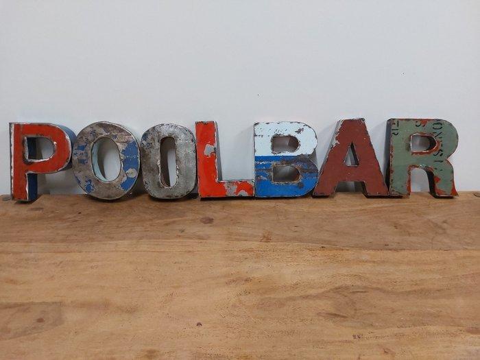 Decoratief ornament (7) - Europa - metalen letters - Pool, Antiek en Kunst, Curiosa en Brocante