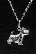 Zilveren West highland white Terrier ketting hanger - groot, Nieuw, Verzenden