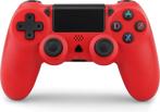 Draadloze Controller - Geschikt voor PS4 - Rood, Spelcomputers en Games, Spelcomputers | Overige Accessoires, Nieuw, Verzenden