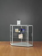 Luxe vitrinekast aluminium 108,4 cm met hoeken, Nieuw in verpakking