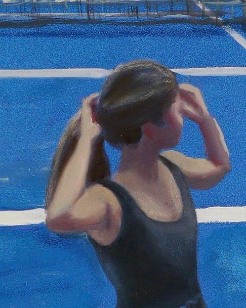 Giacomo Zornetta - Too hot for a sunday match, Antiek en Kunst, Kunst | Schilderijen | Modern