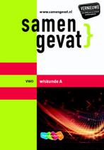 Wiskunde A / vwo / Samengevat 9789006078794 F.C. Luijbe, Verzenden, Gelezen, F.C. Luijbe
