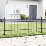 vidaXL Tuinafscheiding met Spitse Top - Grijs 1,7 x 0,6 m -, Verzenden, Nieuw, IJzer