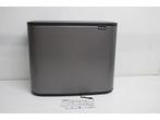 Brabantia Bo Touch Bin - Prullenbak - 36 liter - Platinum, Huis en Inrichting, Verzenden, Zo goed als nieuw