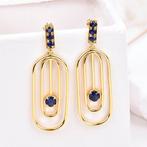 Zonder minimumprijs - Oorbellen Zilver - Sapphire -, Sieraden, Tassen en Uiterlijk, Oorbellen, Nieuw