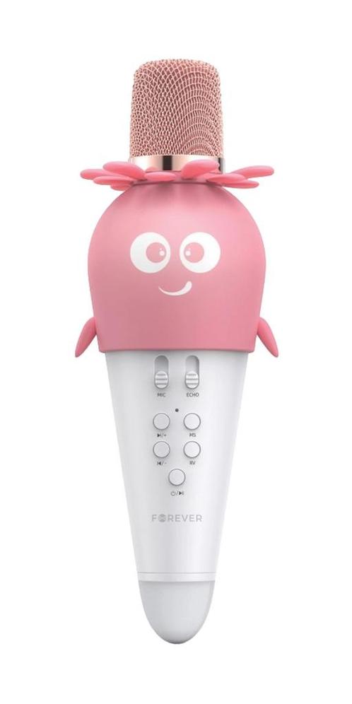 Forever Pink Bluetooth LED Microfoon met Speaker AMS-200, Kinderen en Baby's, Speelgoed | Babyspeelgoed, Nieuw, Verzenden