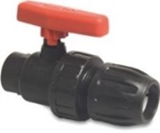 PP kogelkraan knel x binnendraad 50 mm x 1-1/2, Doe-het-zelf en Verbouw, Buizen en Afvoer, Ophalen of Verzenden