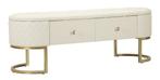 BANK MET LADES SHARON CM 120X40X43, Ophalen of Verzenden, Nieuw