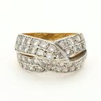 Ring - 18 karaat Geel goud, Witgoud Diamant (Natuurlijk), Nieuw