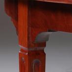 Hollandse smalle coulissentafel Louis Seize ca 1800 in mahon, Ophalen of Verzenden