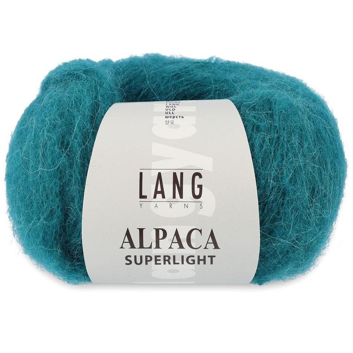 Lang Yarns Alpaca Superlight - 74 smaragd - Wol Garen, Hobby en Vrije tijd, Breien en Haken, Ophalen of Verzenden