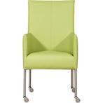 Leren eetkamerstoel Spark - Toledo Lime (felgroen) - Poten, Huis en Inrichting, Stoelen, Leren eetkamerstoel Spark - Toledo Lime (felgroen) - Poten staal rond RVS past perfect in uw interieur als u woonstijl: Industrieel, Modern is.