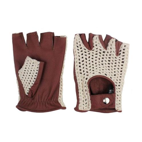 Swift vintage vingerloze crochet leren handschoenen nappa br, Motoren, Kleding | Motorkleding, Nieuw met kaartje, Verzenden