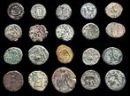 Romeinse Rijk Lote 20 monedas Æ acuñadas entre los siglos