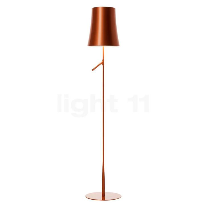Foscarini Birdie Terra, koper (Staande lampen, Binnenlampen), Huis en Inrichting, Lampen | Vloerlampen, Nieuw, Verzenden