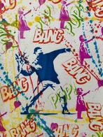 Koen Betjes (1992) - Banksy Flower Thrower x Splash Series x, Antiek en Kunst