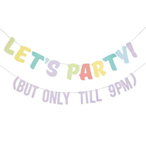Gekleurde Slinger LetS Party! 2m, Hobby en Vrije tijd, Feestartikelen, Nieuw, Verzenden