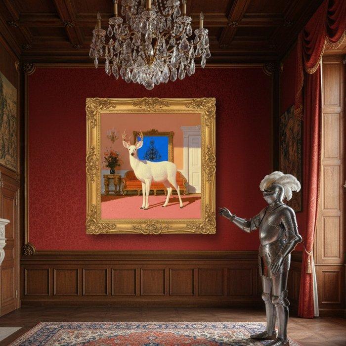 Le Yack - The Guest - Hand signed, Antiek en Kunst, Kunst | Schilderijen | Modern