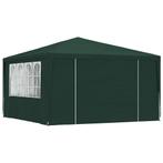 Partytent met zijwanden professioneel 90 g/m 4x4 m groen, Huis en Inrichting, Verzenden, Nieuw