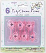 Unique Baby Shower Favors deco Rammelaar its a girl 6 stuks, Ophalen of Verzenden, Nieuw