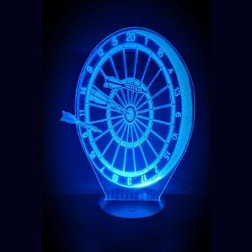 3D LED LAMP - DARTBORD beschikbaar voor biedingen