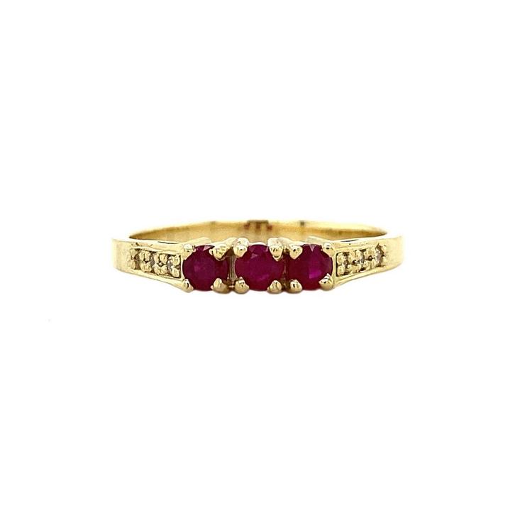 Katharine ring 14 krt - Ruby Ruby, Sieraden, Tassen en Uiterlijk, Overige Accessoires, Nieuw, Ophalen of Verzenden