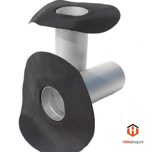 ALU MO + flens Ø 100 mm / L= 600 mm / Resitrix SK-W, Doe-het-zelf en Verbouw, Dakpannen en Dakbedekking, Overige typen, Nieuw