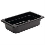 Plastic Gastronorm bak 1/4 GN | zwart | 3 Formaten, Verzenden