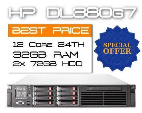 HP DL380 G7 /12 Core 24TH/ 32GB RAM/2x 72GB 10K SAS server, Computers en Software, Servers, Refurbished, 2 tot 3 Ghz, Hot swappable onderdelen