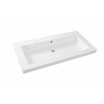 Wastafel Sanilux Senza Trend Polybeton 100x47x5 cm (2, Ophalen of Verzenden, Nieuw, Overige typen