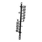 Talen Tools Zwarte Buitenthermometer - Metaal - 38 cm, Ophalen of Verzenden, Nieuw