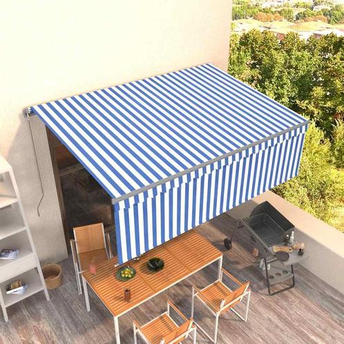 vidaXL Luifel handmatig uittrekbaar met rolgordijn 4,5x3 m, Tuin en Terras, Zonneschermen, Nieuw, Verzenden
