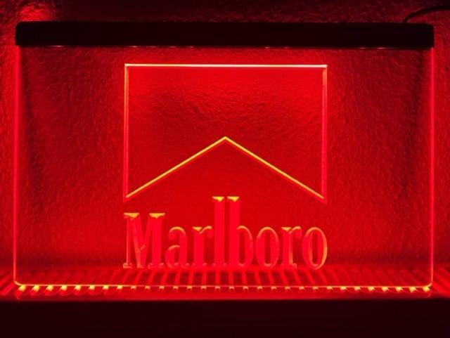Marlboro neon bord lamp LED verlichting reclame lichtbak, Verzamelen, Merken en Reclamevoorwerpen, Nieuw, Verzenden