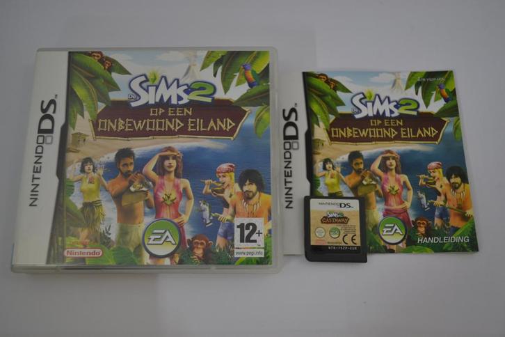 De Sims 2 - Op Een Onbewoond Eiland (DS HOL), Spelcomputers en Games, Games | Nintendo 2DS en 3DS, 1 speler, Zo goed als nieuw