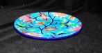 Longwy - Fraaie Longwy bordje met floraal motief - Bord -