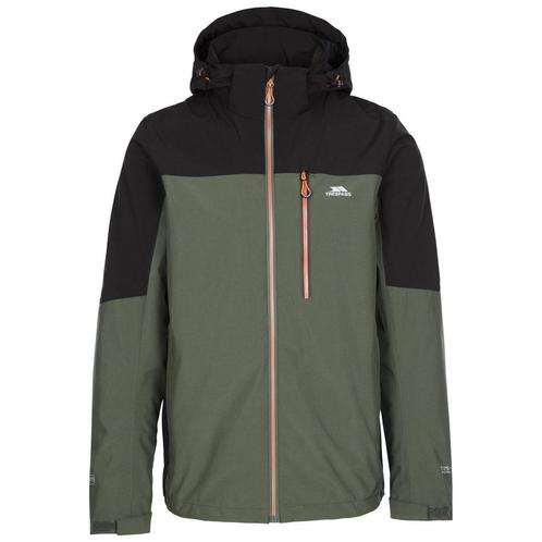 -57% Trespass  Trespass Heren tappin waterdichte jas met cap, Kleding | Heren, Jassen | Zomer, Groen, Nieuw, Verzenden