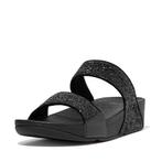 -10% FitFlop  FitFlop Lulu glitter  maat 43, Slippers, Verzenden, Zwart, Nieuw