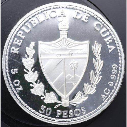 Spanje. 50 pesos. Centenario 1992. Plata. 155,51 gramos (5, Postzegels en Munten, Munten | Europa | Niet-Euromunten