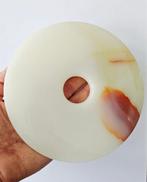 Oud Sino-Birmaans Witte Jade Bi Disc - Kracht van het, Antiek en Kunst