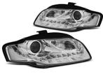 Koplampen Audi A4 B7 04-07 DRL look Chroom, Ophalen of Verzenden, Nieuw
