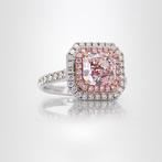 Ring - 18 karaat Roségoud, Witgoud - 2.60ct. tw. Roze, Sieraden, Tassen en Uiterlijk, Ringen, Nieuw