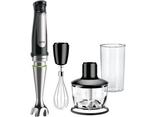Braun MultiQuick 7X MQ7035X - Staafmixer - Zwart, Witgoed en Apparatuur, Keukenmixers, Zo goed als nieuw, Verzenden
