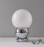 Tafellamp - Opaline glas, verchroomd metaal