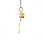 Gouden vintage korfbal paal hanger 14 krt, Ophalen of Verzenden, Nieuw