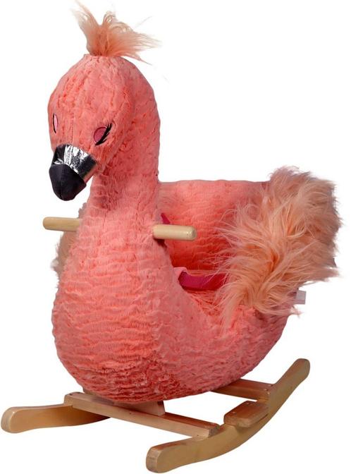 MamaLoes Flamingo Fien Hobbeldier ML050403, Kinderen en Baby's, Speelgoed | Babyspeelgoed, Nieuw, Verzenden